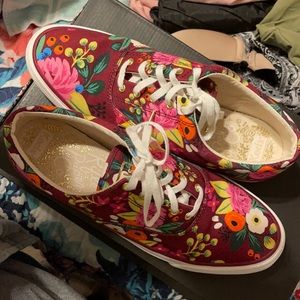 Floral Rifle Paper Co Keds with laces